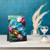 Farbige Blume Fotoplatte (Seite)