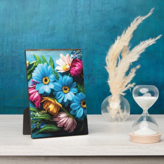 Farbige Blume Fotoplatte (Seite)