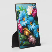Farbige Blume Fotoplatte (Seite)