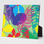 Farbige Blume Fotoplatte (Seite)