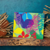 Farbige Blume Fotoplatte (Seite)