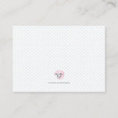 Farbige Blume für Babysteckkarte Begleitkarte (Rückseite)