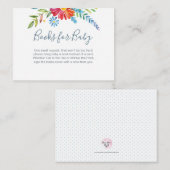 Farbige Blume für Babysteckkarte Begleitkarte (Vorne/Hinten)