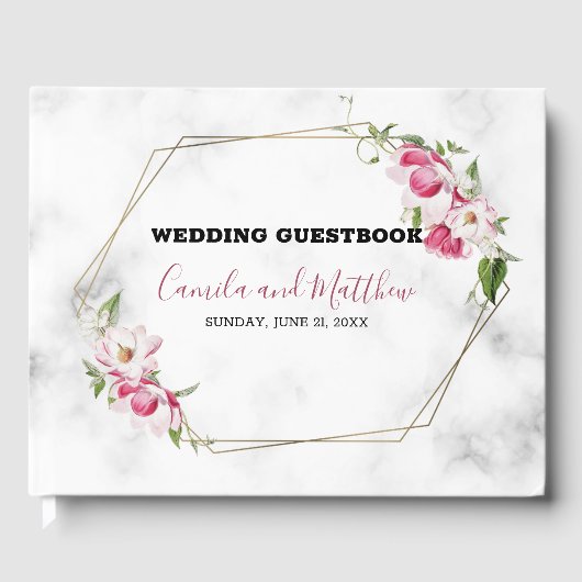 Farbige Blume Gästebuch (Vorderseite)