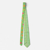 Farbige Blume gemustert Krawatte (Rückseite)