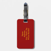 Farbige Blume Gepäckanhänger (Rückseite vertikal)