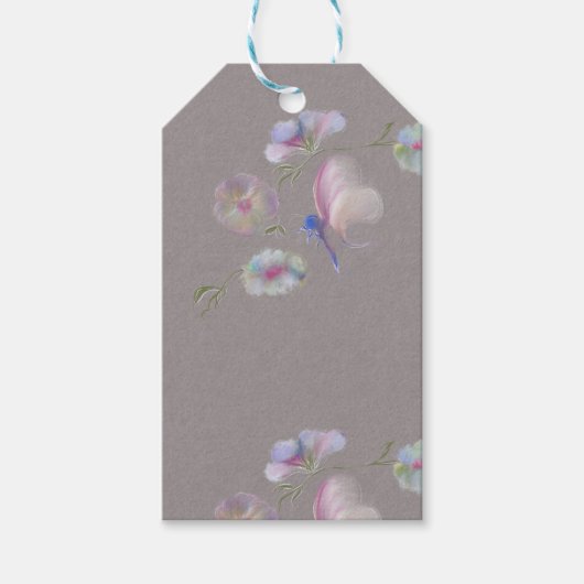 Farbige Blume Geschenkanhänger (Vorderseite)