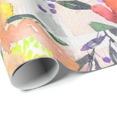 Farbige Blume Geschenkpapier (Rolleneckpunkt)