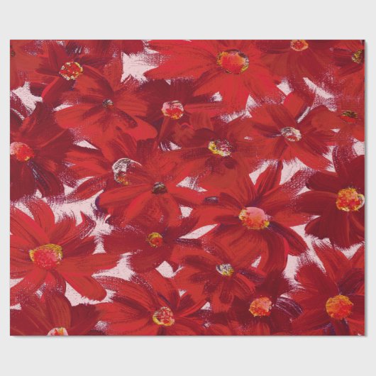 Farbige Blume Geschenkpapier (Flach)