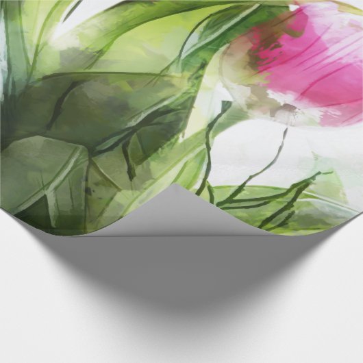 Farbige Blume Geschenkpapier (Ecke)