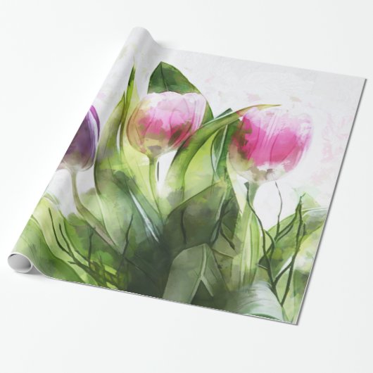 Farbige Blume Geschenkpapier (Ungerollt)