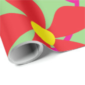 Farbige Blume Geschenkpapier (Rolleneckpunkt)