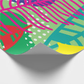 Farbige Blume Geschenkpapier (Ecke)