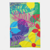 Farbige Blume Geschirrtuch (Vertikal)