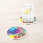 Farbige Blume Getränkeuntersetzer (Seite)