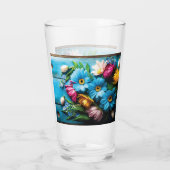 Farbige Blume Glas (Rückseite)