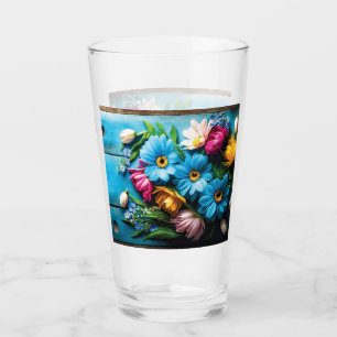 Farbige Blume Glas