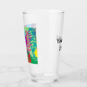 Farbige Blume Glas (Links)