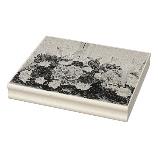 Farbige Blume Gummistempel (Stempel)