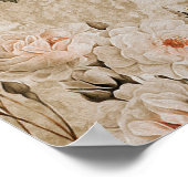 farbige Blume Hintergrund. Aquarell Illustrati Poster (Ecke)