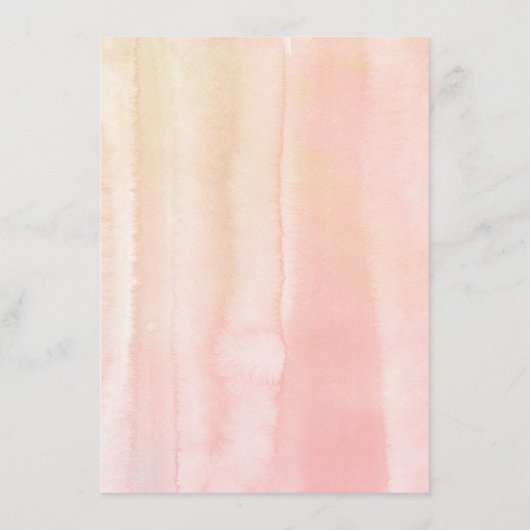 Farbige Blume Hochzeitsinformationen Begleitkarte (Rückseite)