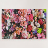 Farbige Blume im Blumenstrauß Puzzle (Horizontal)