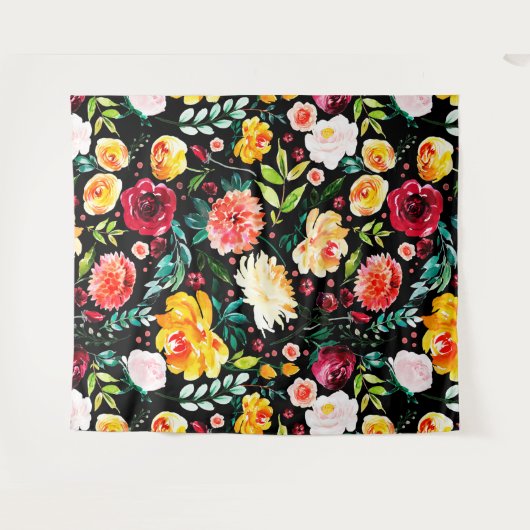 Farbige Blume im englischen Garten Wandteppich (Vorderseite (Horizontal))