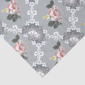 Farbige Blume im grauen Hintergrund Seidenpapier (Ausschnitt)