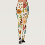Farbige Blume im Herbst - All-Over-Print Leggings (Rückseite)