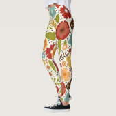 Farbige Blume im Herbst - All-Over-Print Leggings (Links)