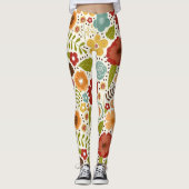 Farbige Blume im Herbst - All-Over-Print Leggings (Vorderseite)