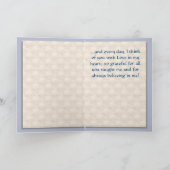 Farbige Blume in einem Blauen Vase - Personalisier Karte (Innenseite)