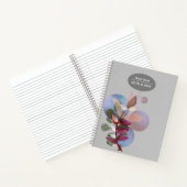 Farbige Blume in Notebooks Notizblock (Innenseite)