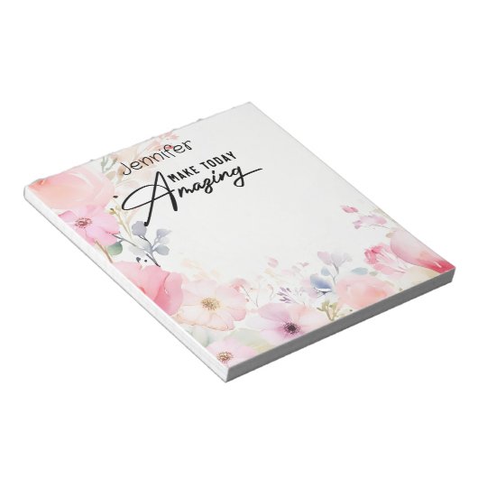 Farbige Blume Inspiration Editor Notizblock (angewinkelt)