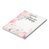 Farbige Blume Inspiration Editor Notizblock (Rotiert)