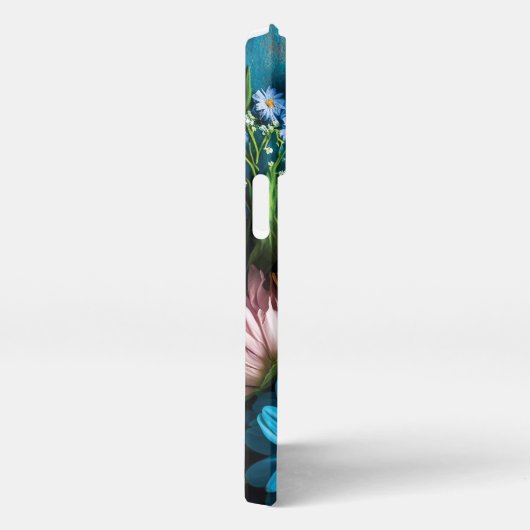 Farbige Blume iPhone Hülle (Rechte Seite)