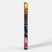 Farbige Blume iPhone Hülle (Rechte Seite)