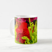 farbige Blume Kaffeetasse (Vorderseite Links)