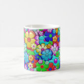 Farbige Blume Kaffeetasse (Mittel)