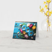 Farbige Blume Karte (Gelbe Blume)