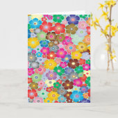 Farbige Blume Karte (Gelbe Blume)