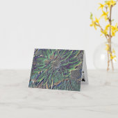 Farbige Blume Karte (Gelbe Blume)