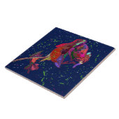 Farbige Blume Keramik Tile Fliese (Seite)