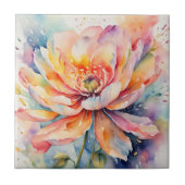 Farbige Blume Keramik Tile Fliese (Vorderseite)