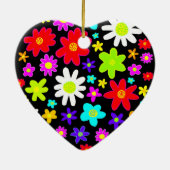 Farbige Blume Keramikornament (Hinten)