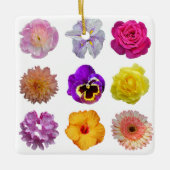 Farbige Blume Keramikornament (Vorderseite)