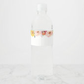 Farbige Blume Kinderdusche Wasserflaschen Etikette Wasserflaschenetikett (Rückseite)