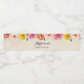 Farbige Blume Kinderdusche Wasserflaschen Etikette Wasserflaschenetikett (Einzelnes Label)