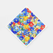 Farbige Blume Kindergeburtstag Party Napkin Serviette (Ecke)