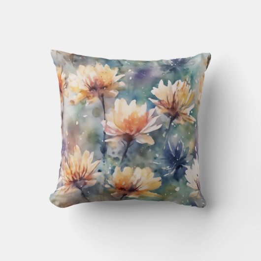 Farbige Blume Kissen (Vorderseite)